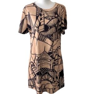 Fashion Vintage O-Neck Short Sleeve Summer Beach Dress Women Elegant